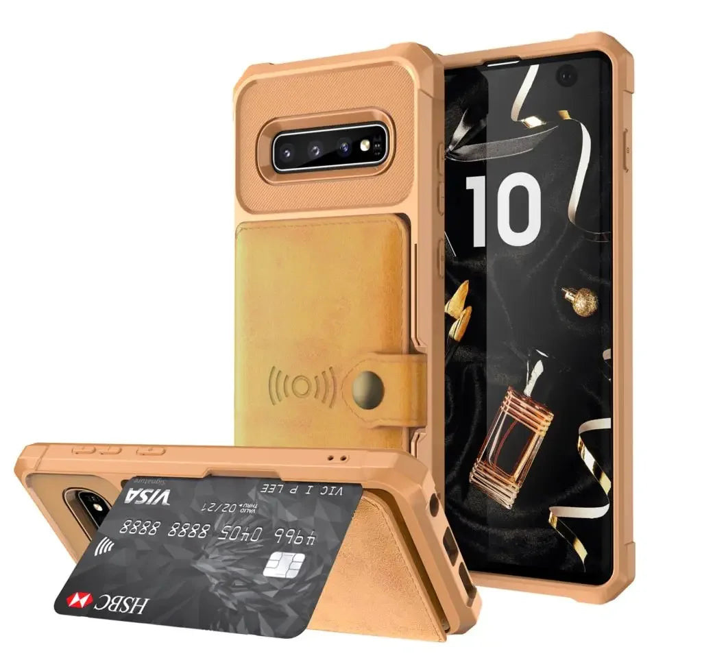 Flip Wallet PU Leather Galaxy Note and S Case - DealJustDeal