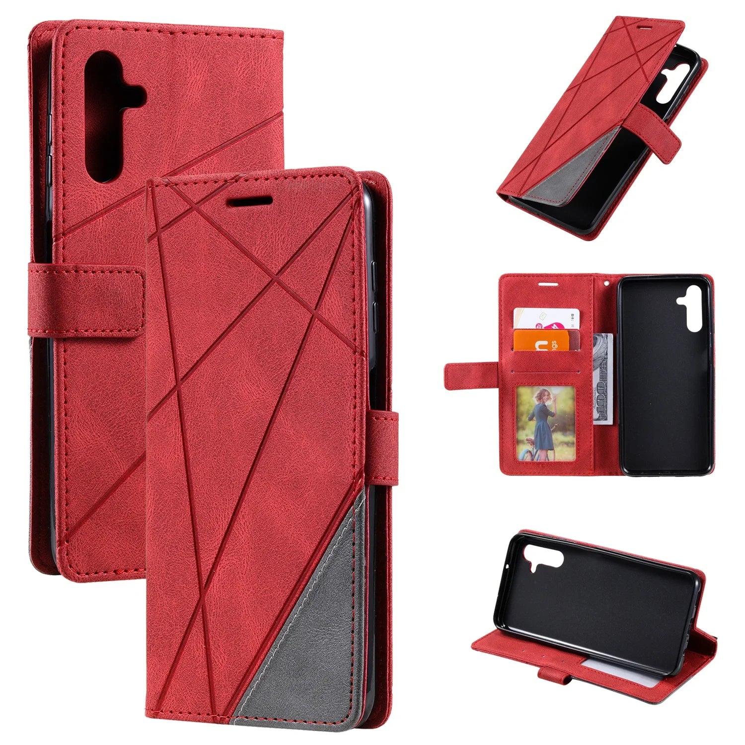 Flip Leather Wallet Galaxy A and M Case - DealJustDeal