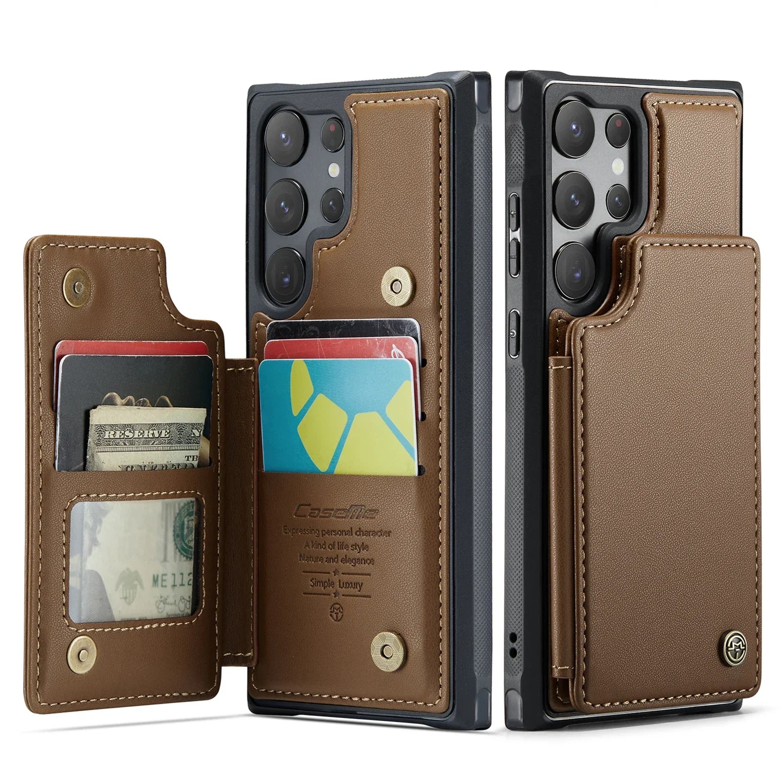 Cards Slot Wallet Leather Galaxy A Case - DealJustDeal