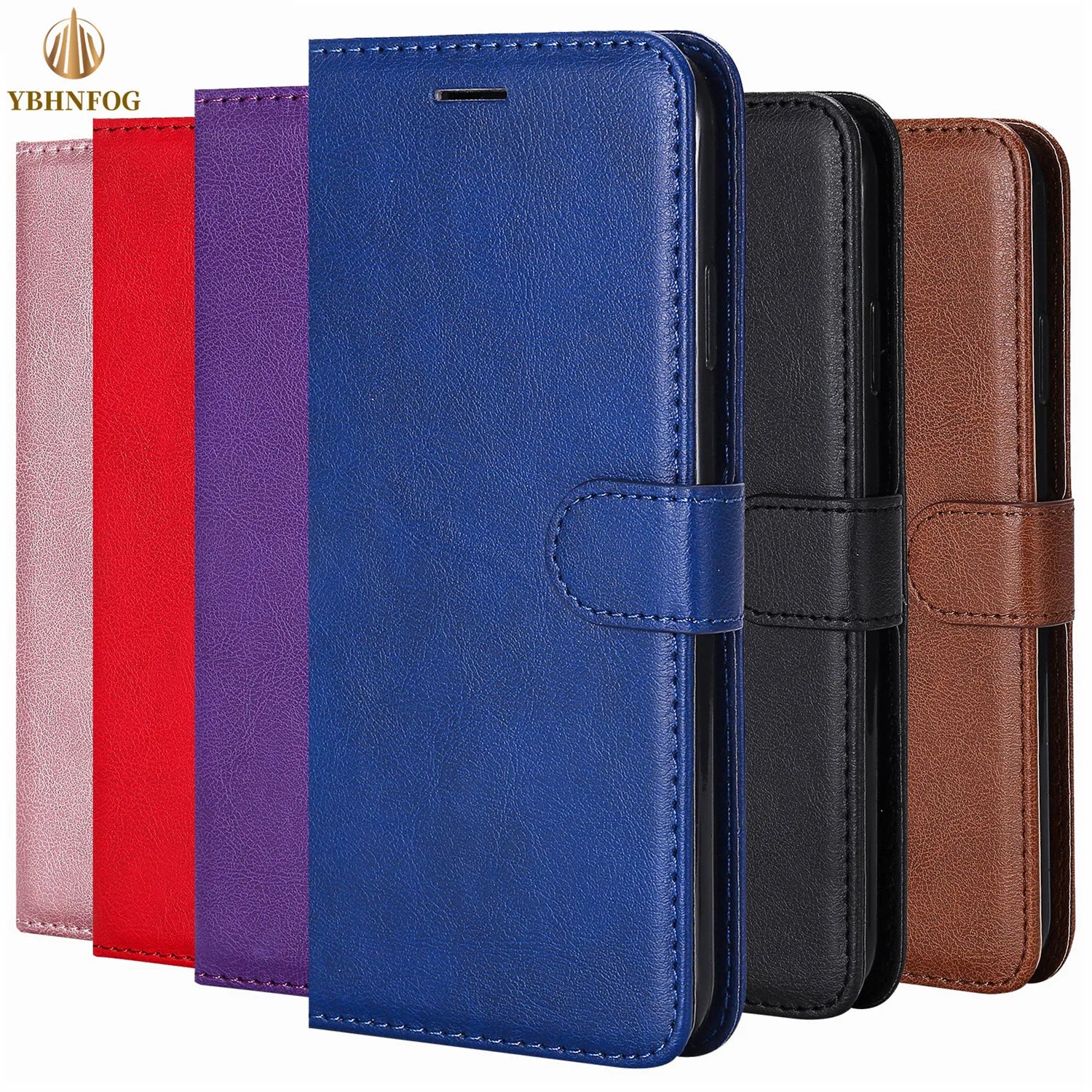 Leather Card Slots Wallet Holder Stand Flip iPhone Case - DealJustDeal