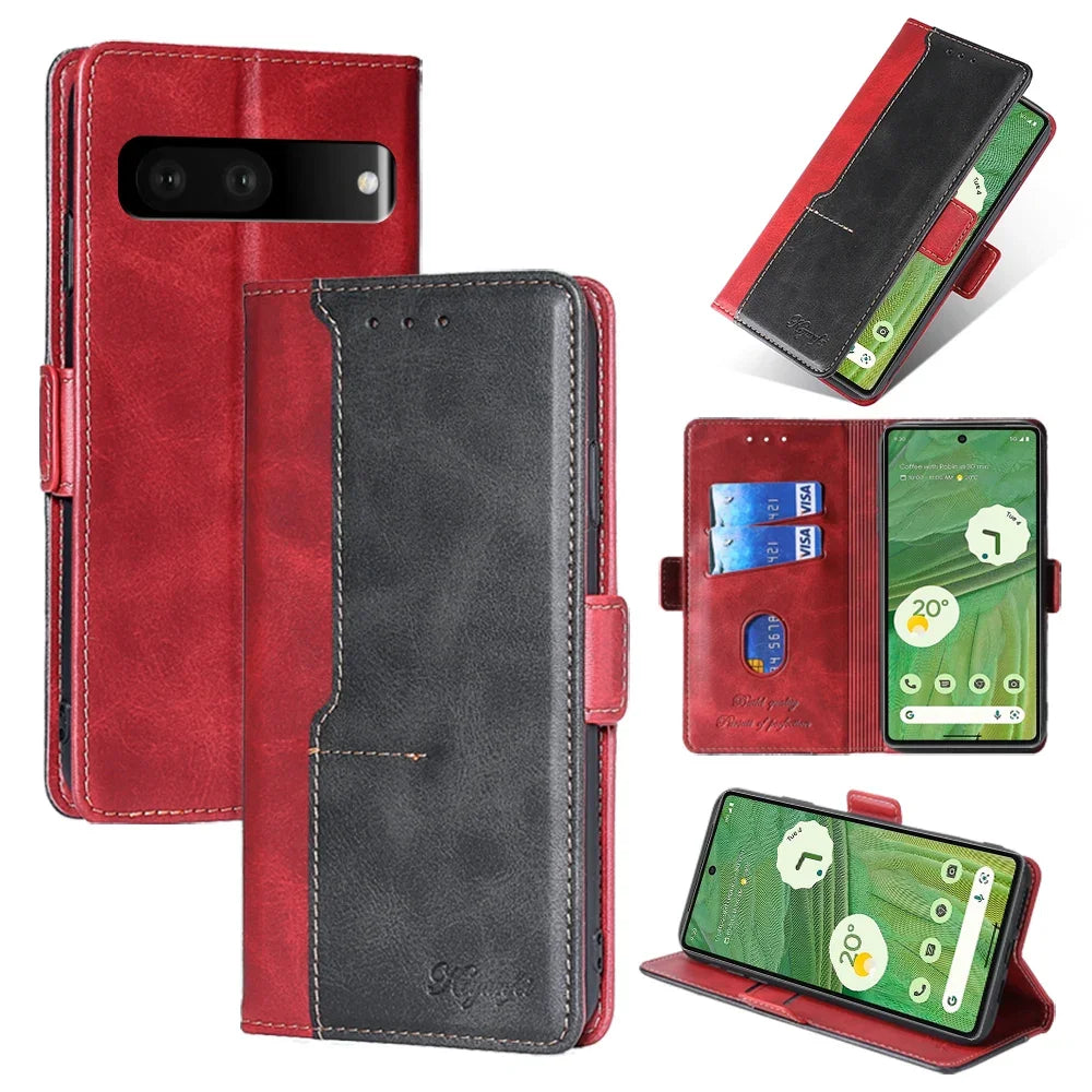 Magnetic Wallet Flip Leather Google Case - DealJustDeal