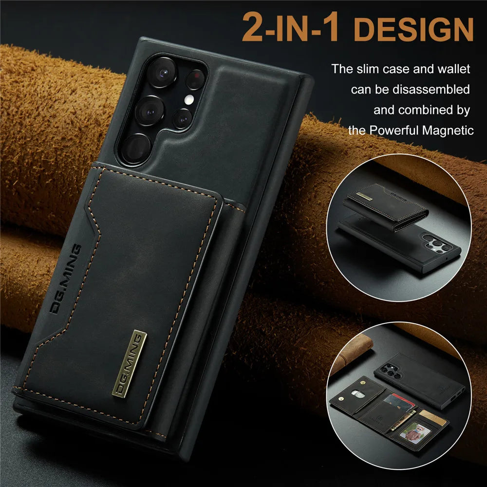 2 in 1 Detachable Magnetic Leather Galaxy S and Note Case - DealJustDeal