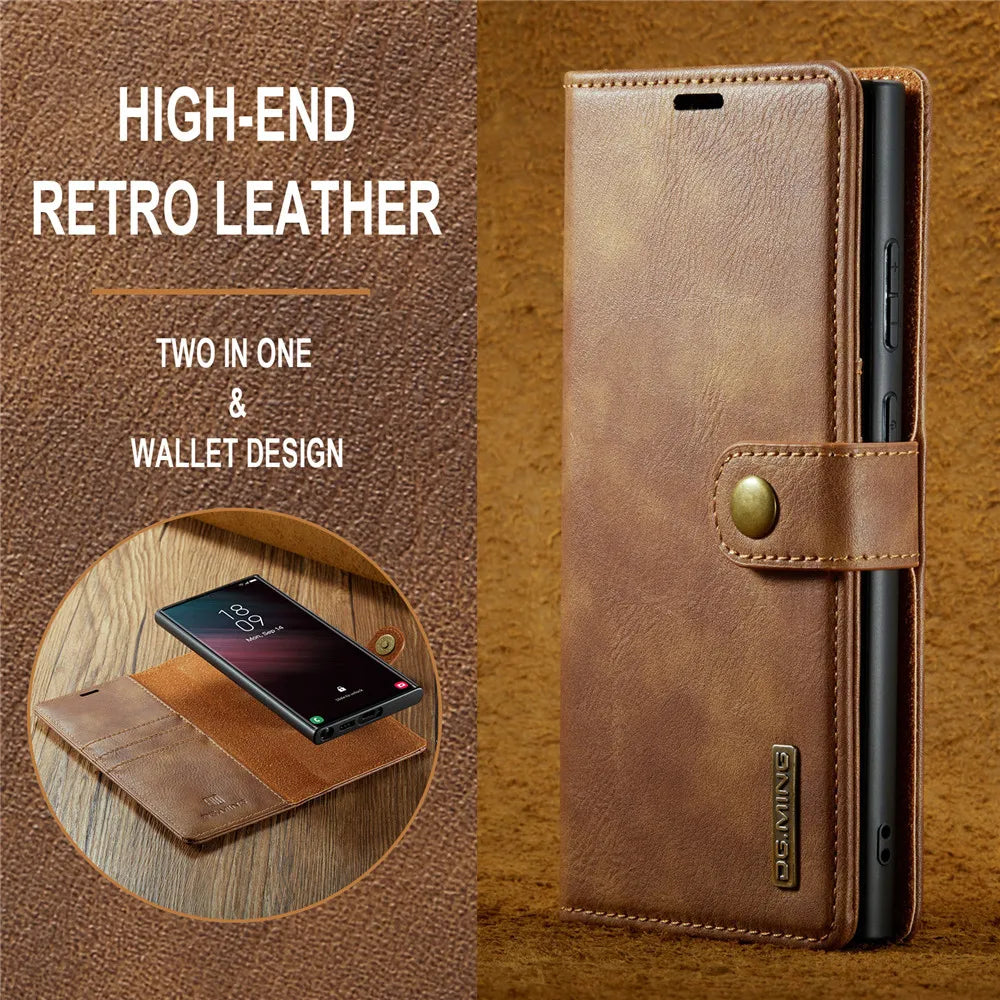 Detachable Magnetic Leather Galaxy Note and S Case - DealJustDeal