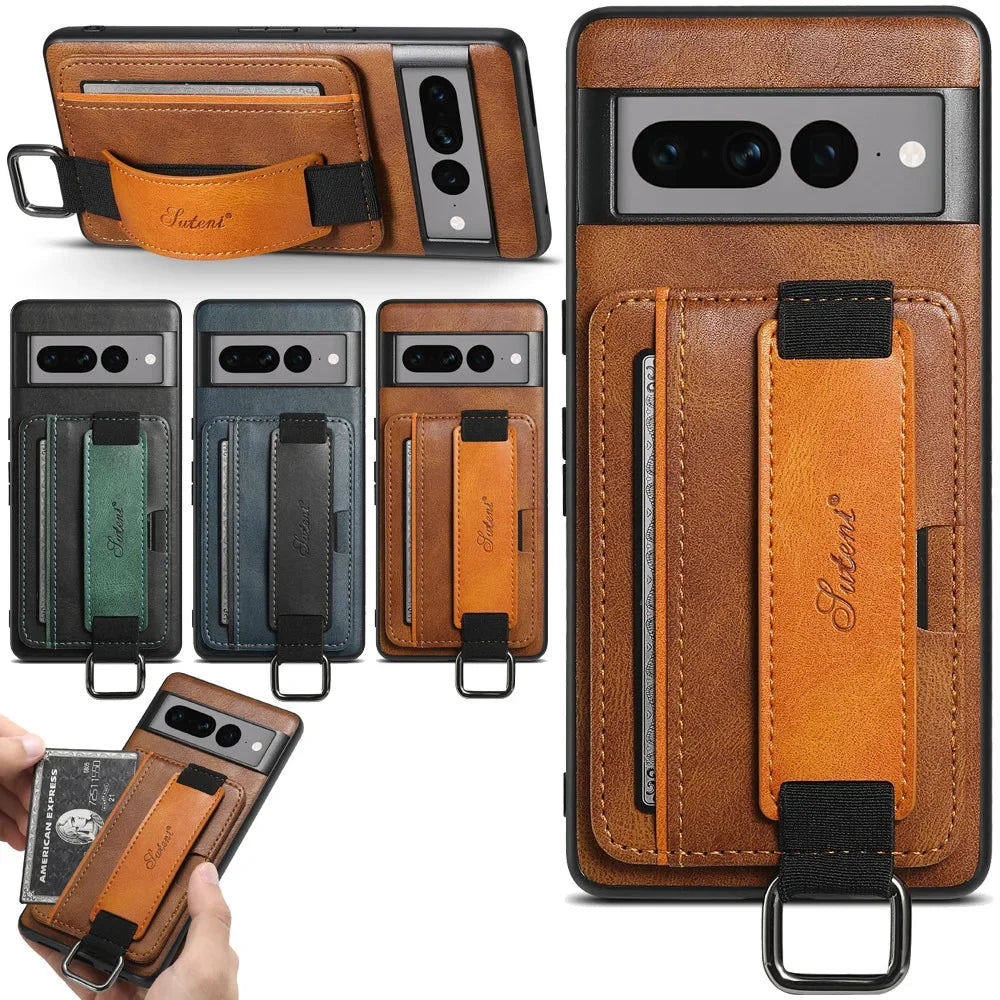 Wristband Strap Leather Shockproof Google Case - DealJustDeal