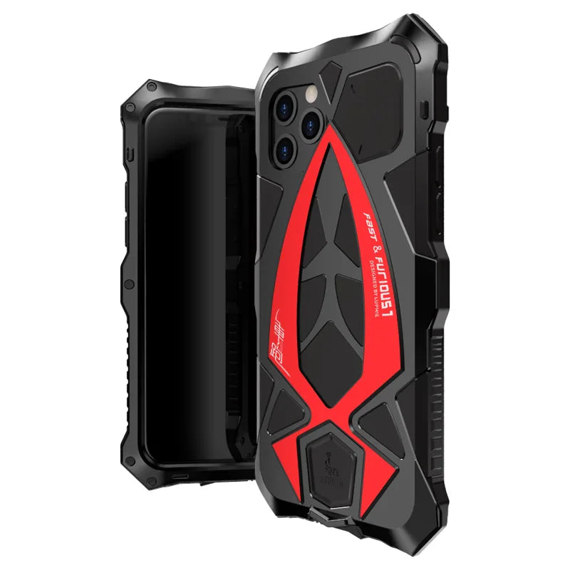 Rugged Shell Metal Protection Armor iPhone Case - DealJustDeal