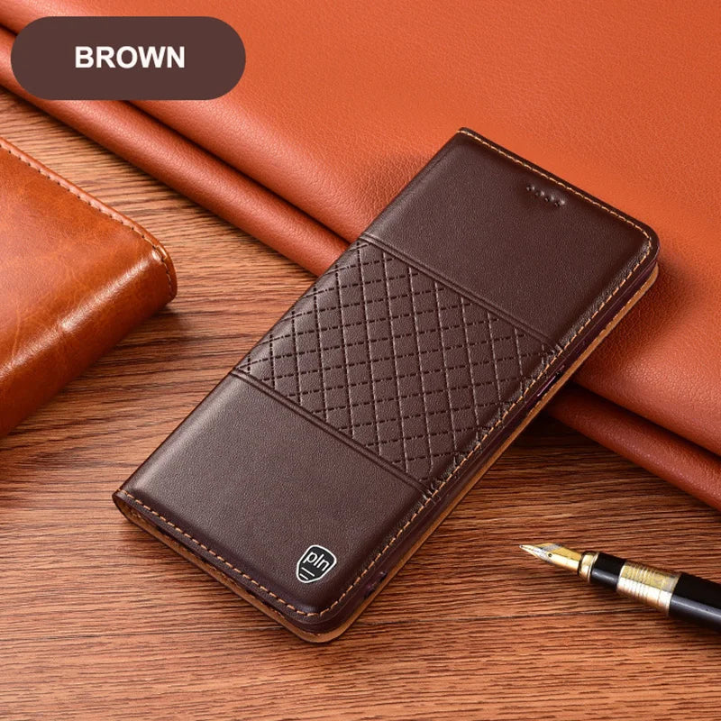 Wallet Magnetic Flip Retro Genuine Leather Galaxy S Case - DealJustDeal