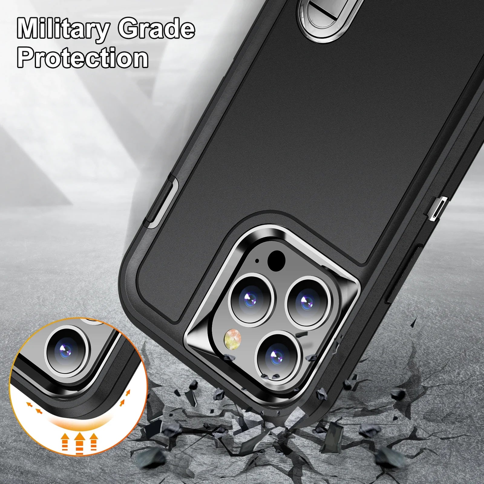 Plastic TPU Armor Shockproof Defend iPhone Case - DealJustDeal