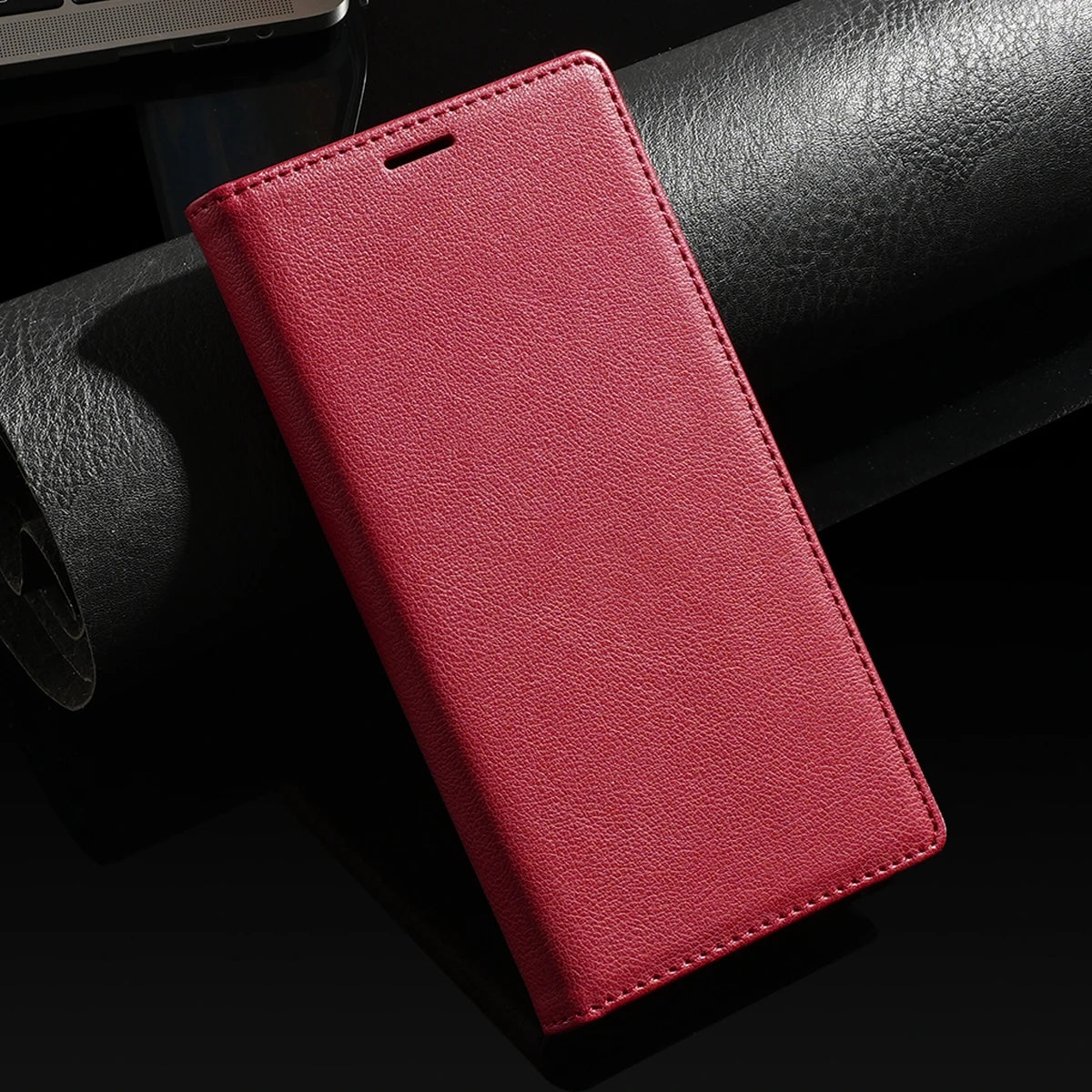 Ultra-thin Magnetic Flip Book Card Holder Wallet Leather Google Case - DealJustDeal