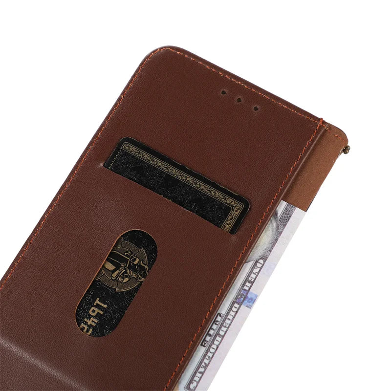 Flip Wallet Stand Genuine Leather Galaxy S Case - DealJustDeal