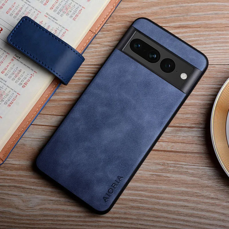 fingerprint proof silky feel matte Leather Google Case - DealJustDeal