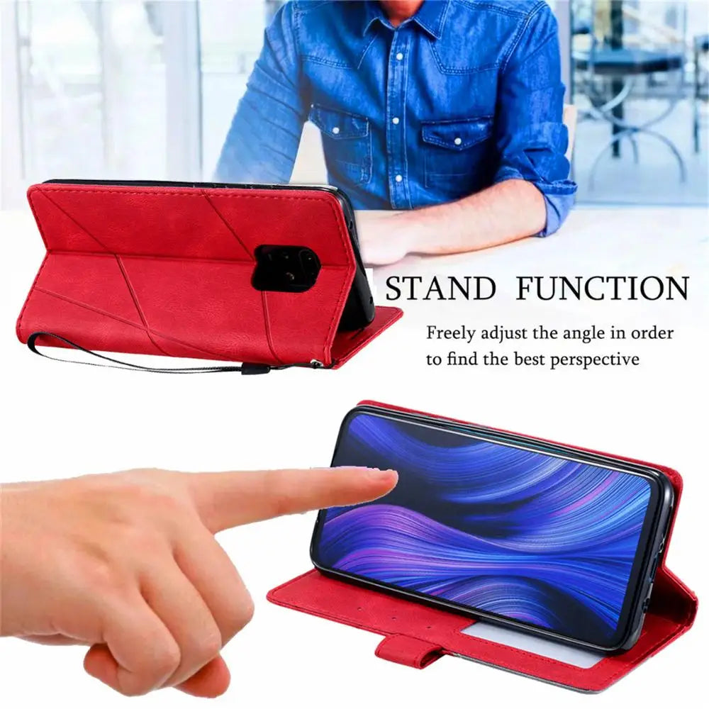 Wallet Stand Leather Flip Galaxy Case - DealJustDeal