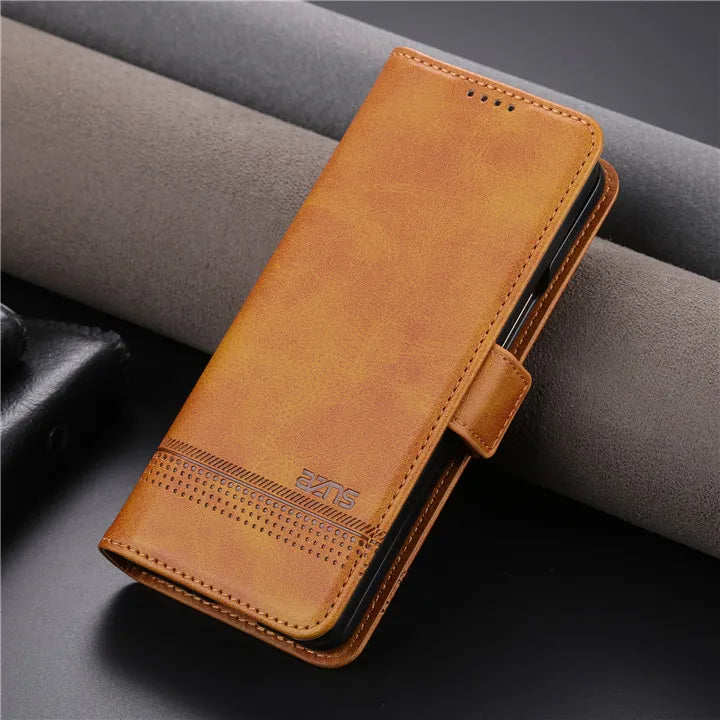 Texture Wallet Magnet Leather Galaxy Z Fold Case - DealJustDeal