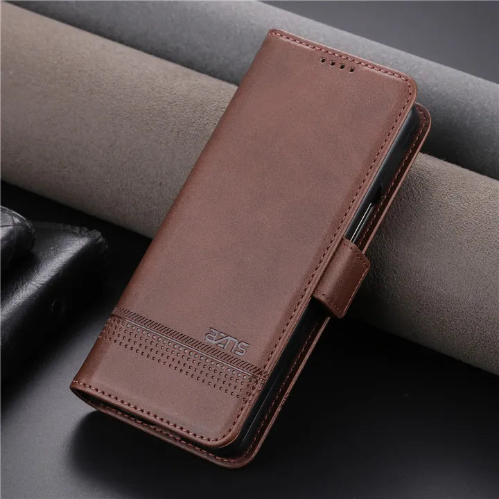 Texture Wallet Magnet Leather Galaxy Z Fold Case - DealJustDeal