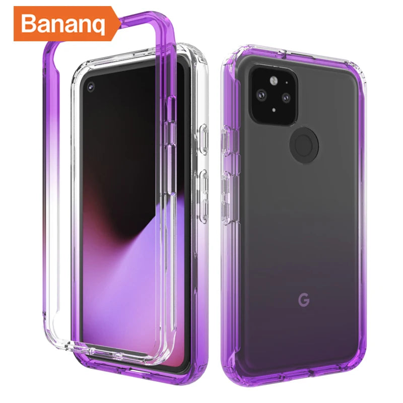 Transparent Gradient Color Shockproof Google Case - DealJustDeal