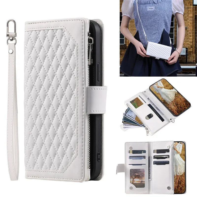 Long Lanyard Flip Leather iPhone Case - DealJustDeal