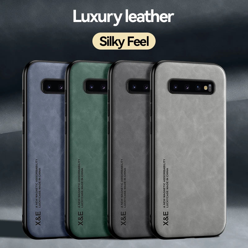 Leather Magnetic Car Holder Galaxy Note and S Case - DealJustDeal