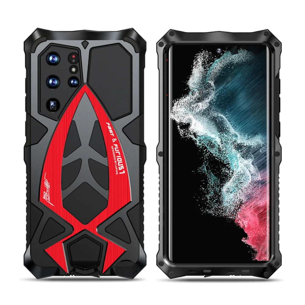 Shockproof Metal Full Protect Armor Galaxy A and S Case - DealJustDeal