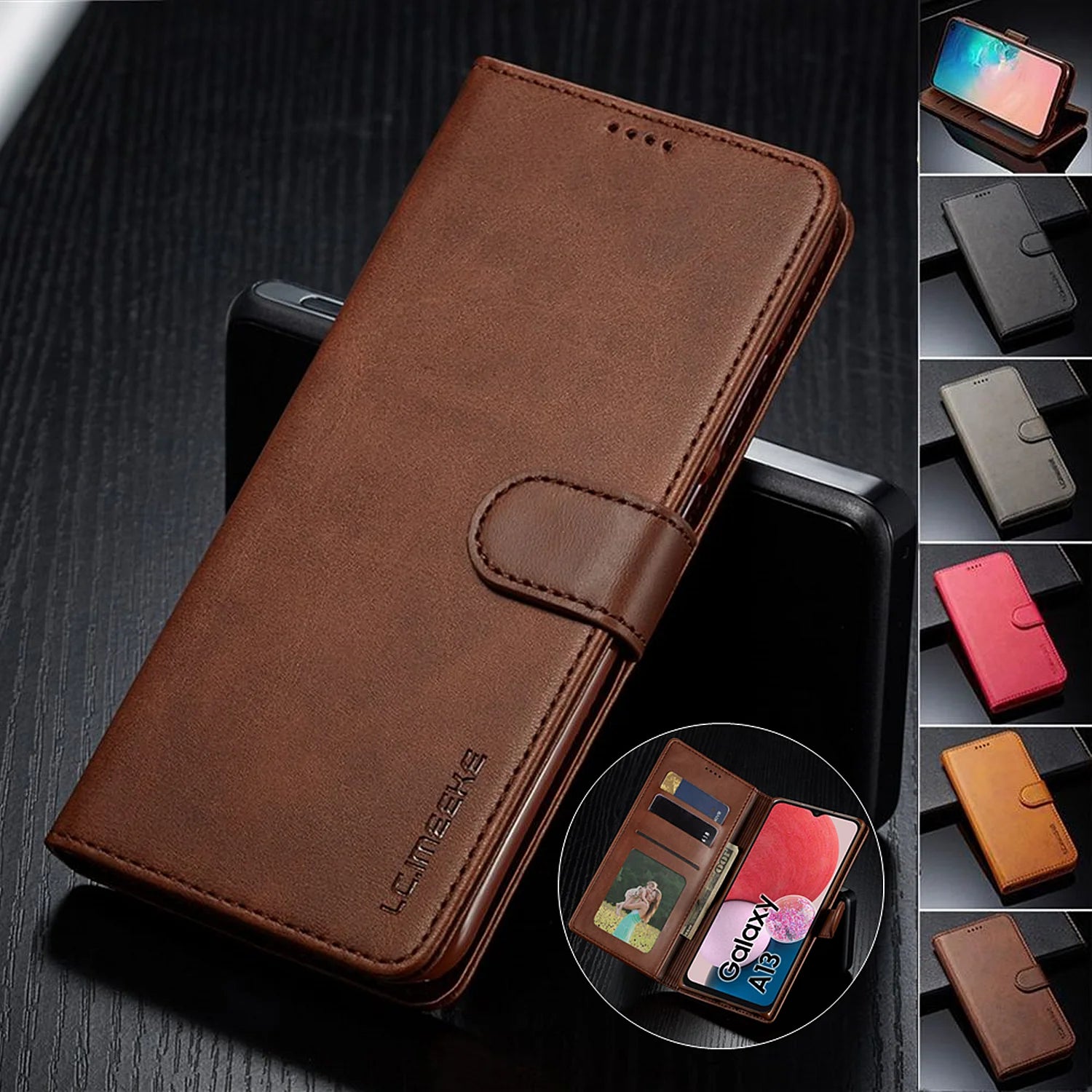 Flip Wallet Leather Galaxy A Case - DealJustDeal