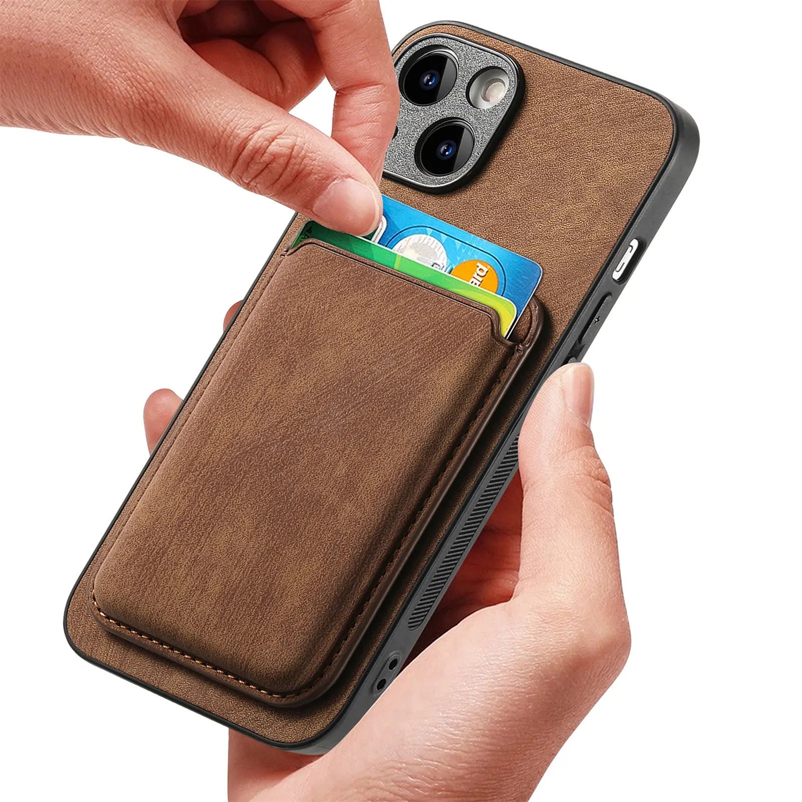 2 in 1 Detachable Magnetic Leather iPhone Case - DealJustDeal