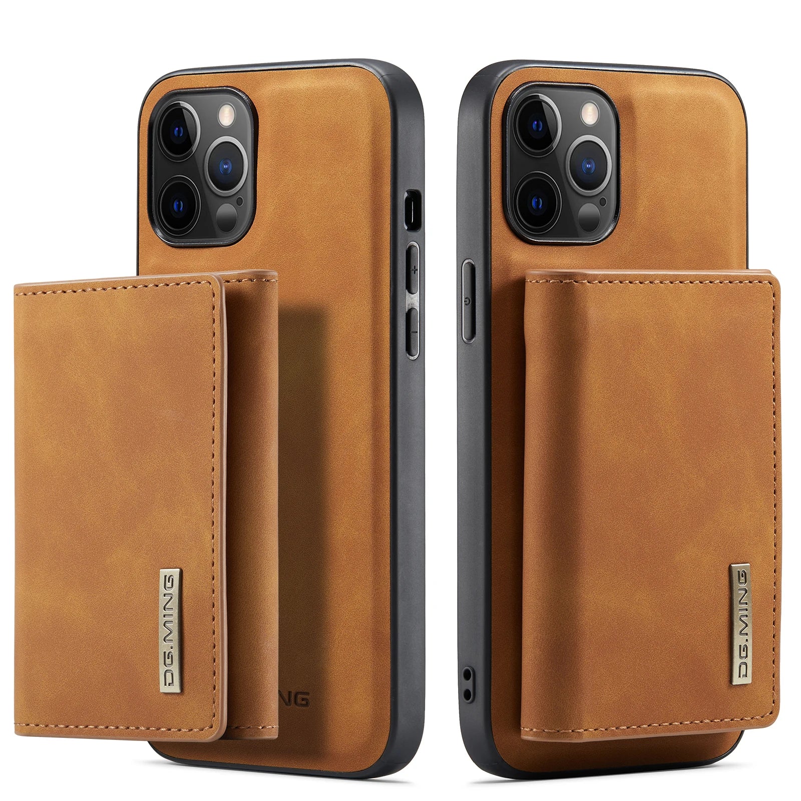 Intelligent Divide Split body Magnetic Leather Wallet iPhone Case - DealJustDeal