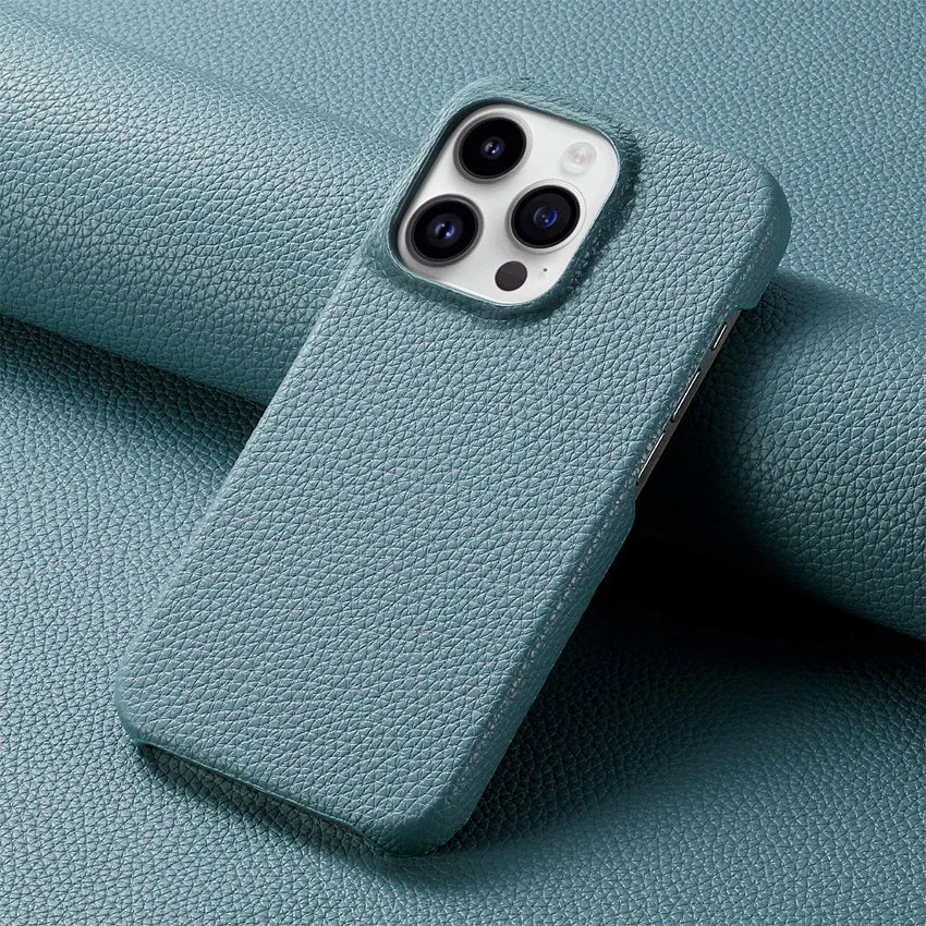 Slim Litchi Grain Leather iPhone Case - DealJustDeal