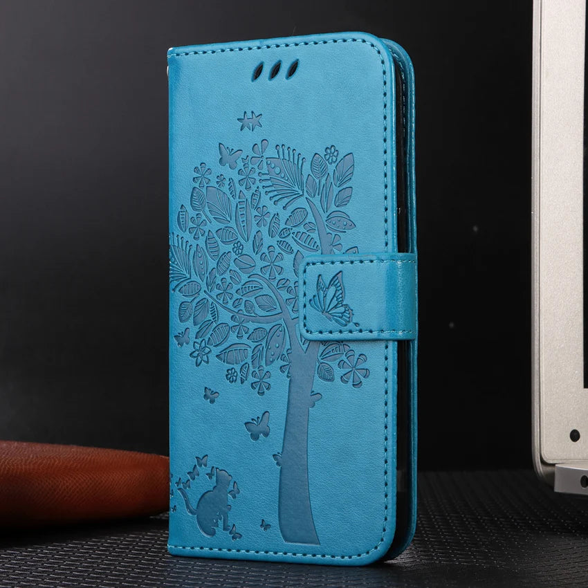 Card Slot Flip Leather galaxy A Case - DealJustDeal