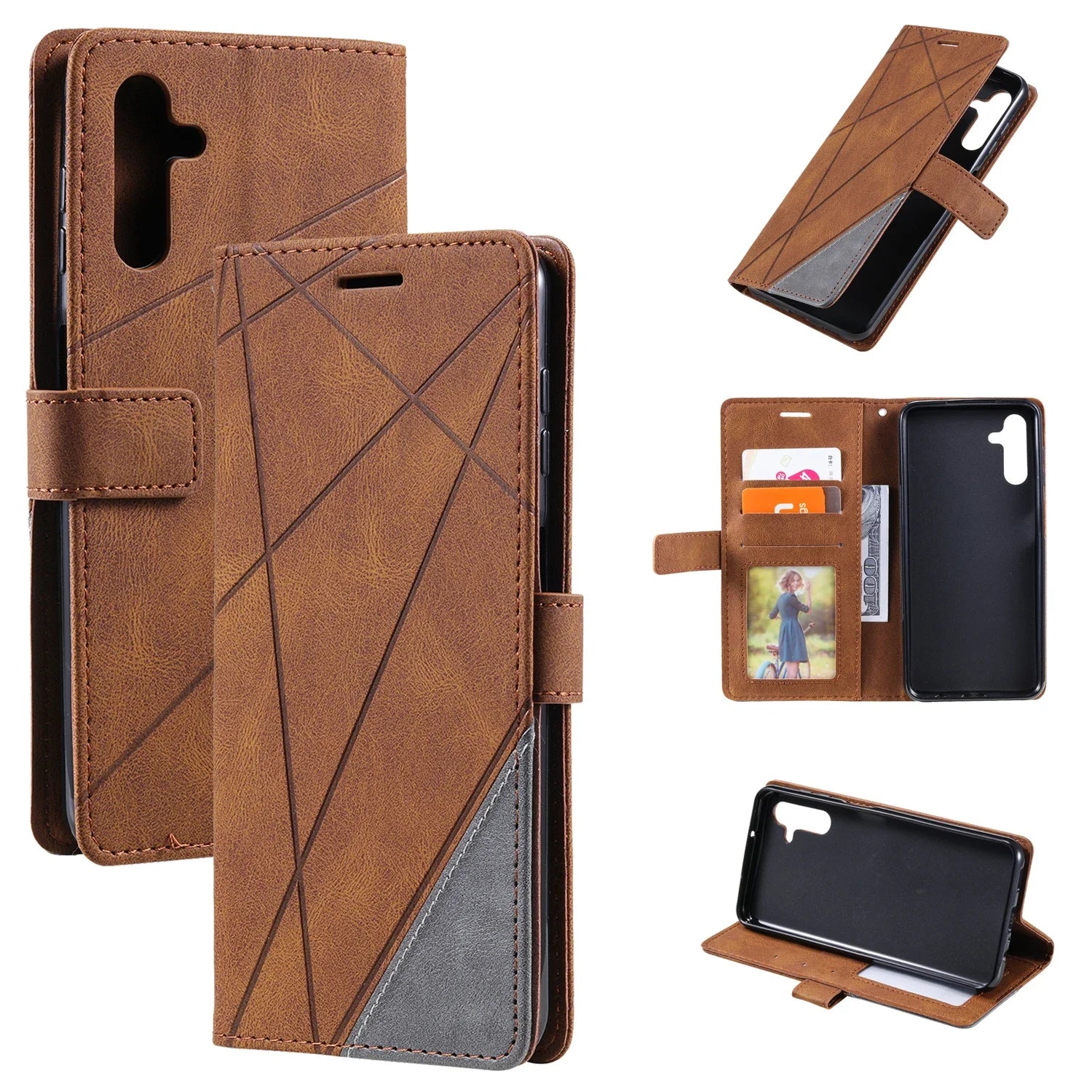 Flip Leather Wallet Galaxy A Case - DealJustDeal