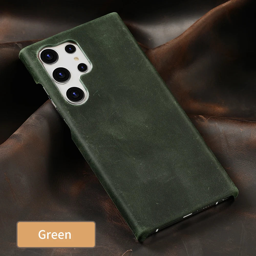 Genuine PULL-UP Retro Leather Galaxy A and S Case - DealJustDeal