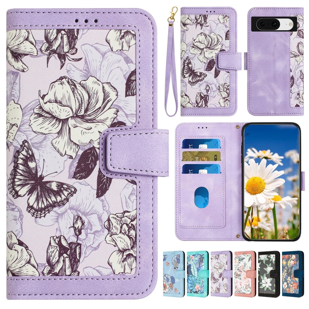 Wrist Strap Leather Flip Wallet Galaxy S Case - DealJustDeal