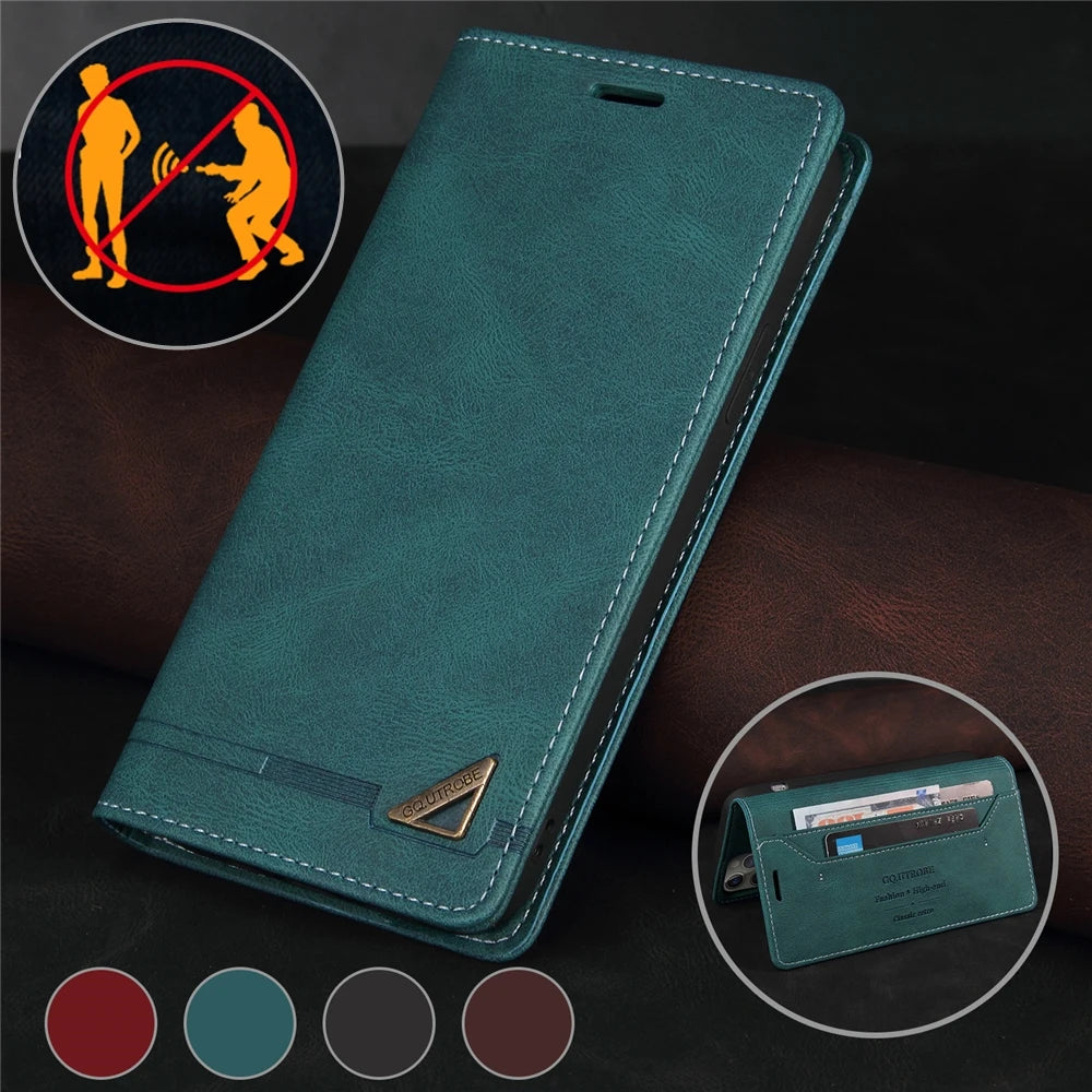 Wallet Card Leather Flip Galaxy A Case - DealJustDeal