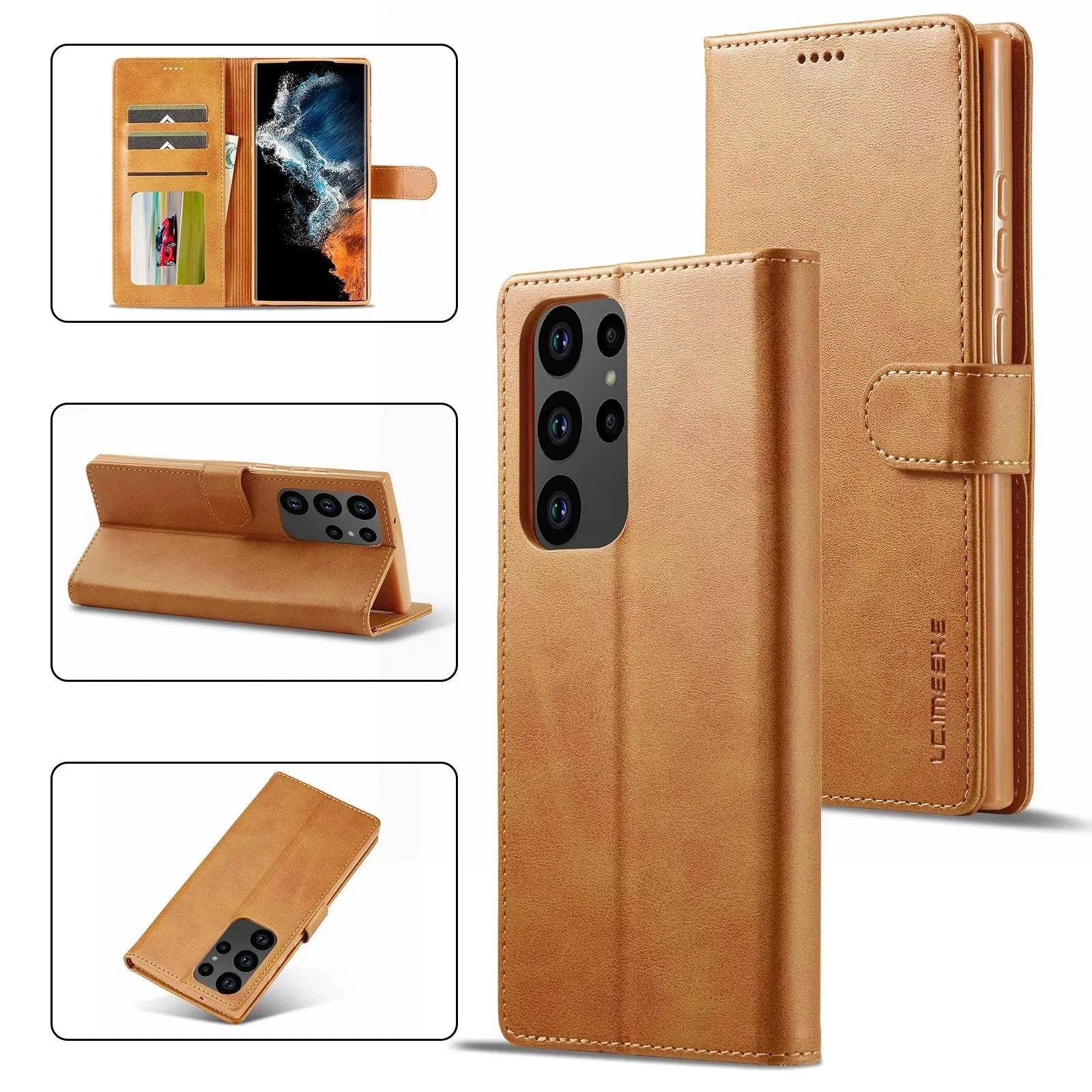 Flip Wallet Leather Galaxy M and S Case - DealJustDeal