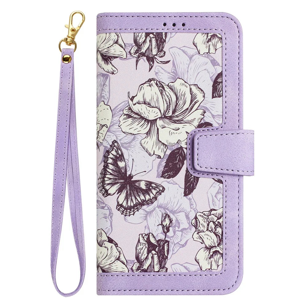 Wrist Strap Leather Flip Wallet Galaxy S Case - DealJustDeal