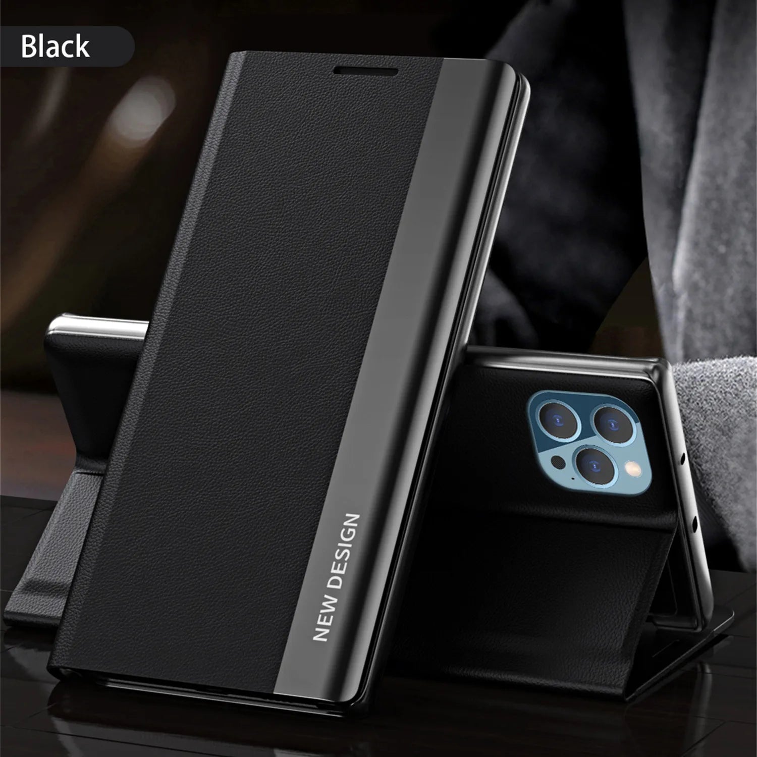 Wallet Stand Magnetic Flip iPhone Case - DealJustDeal