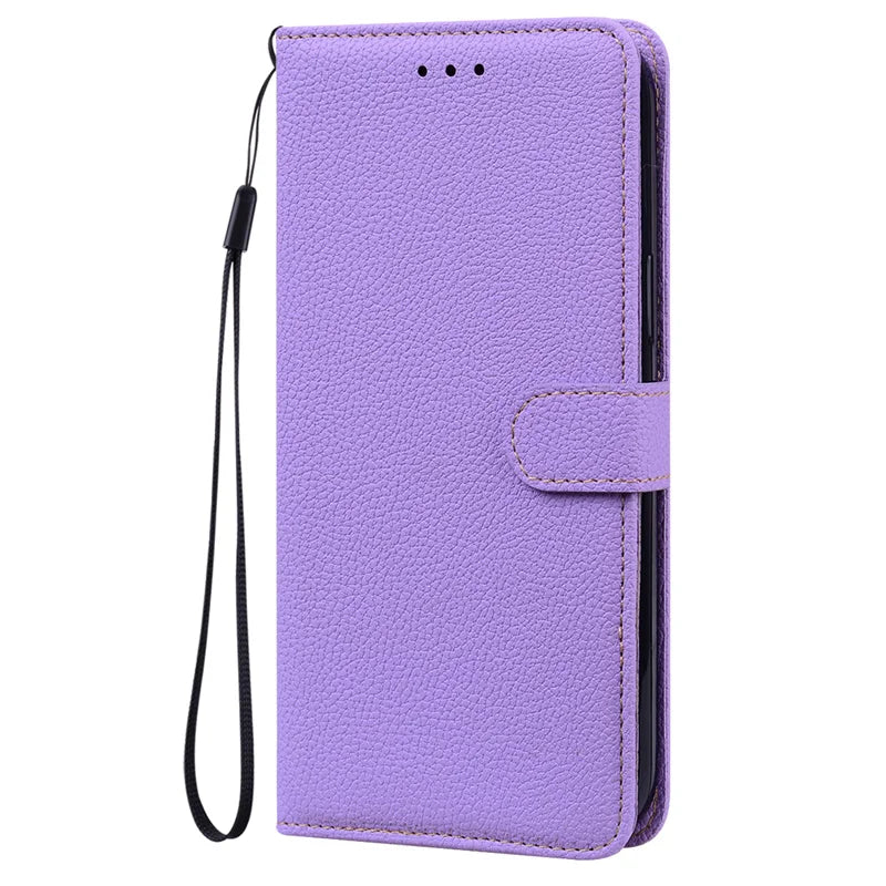 Fashion Lychee Pattern Wallet Bag Money Card Slot Holder iPhone Case - DealJustDeal