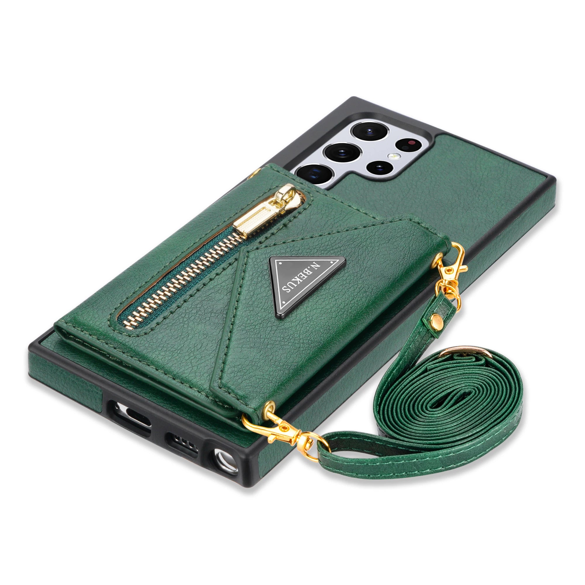 Crossbody Magnetic Leather Galaxy S Case - DealJustDeal