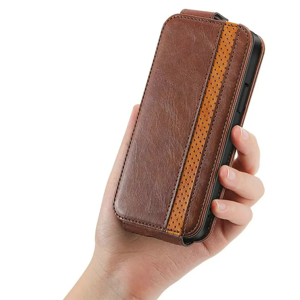 Flip Vertical Leather Google Case - DealJustDeal