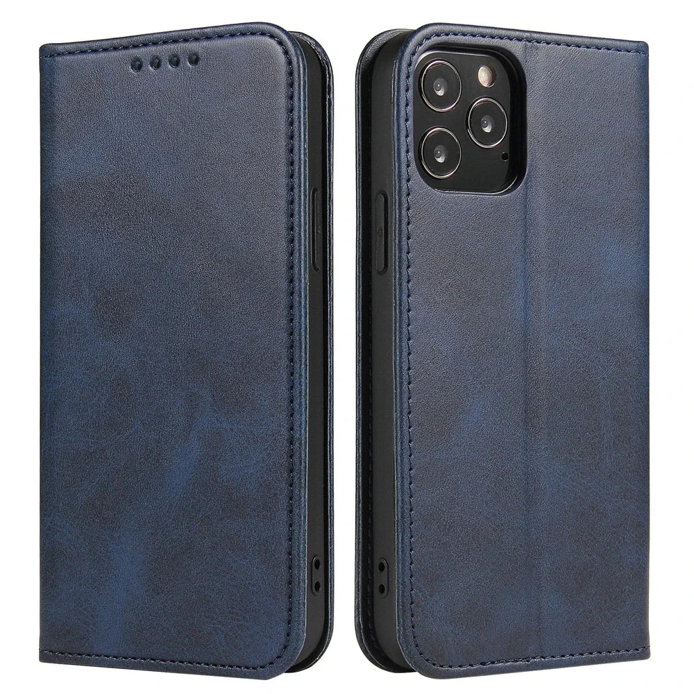 Magnetic Leather Flip iPhone Case - DealJustDeal