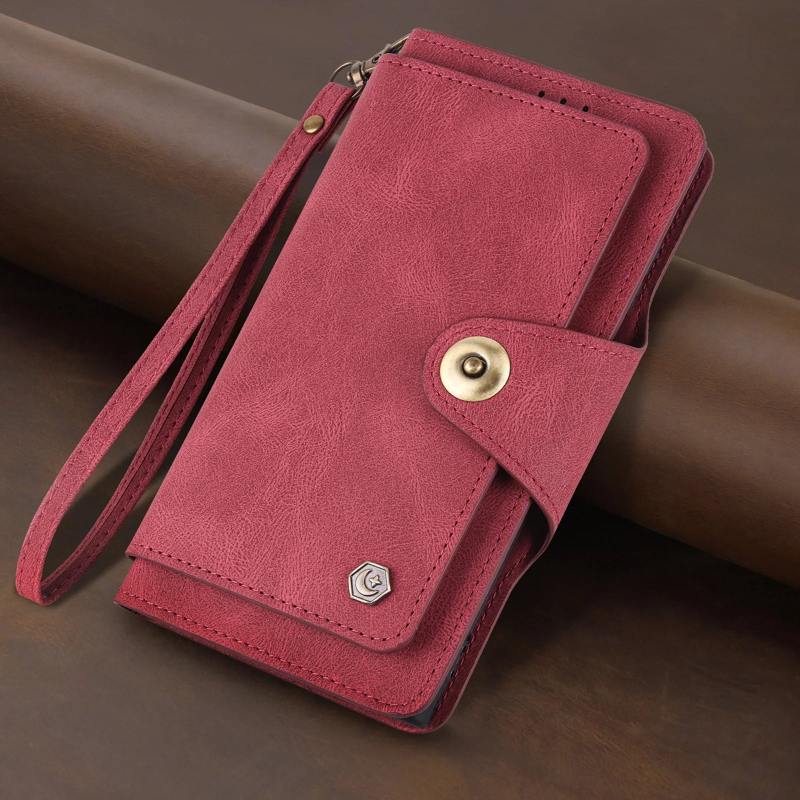 Card Slot Flip Wallet Leather Galaxy A and S Case - DealJustDeal