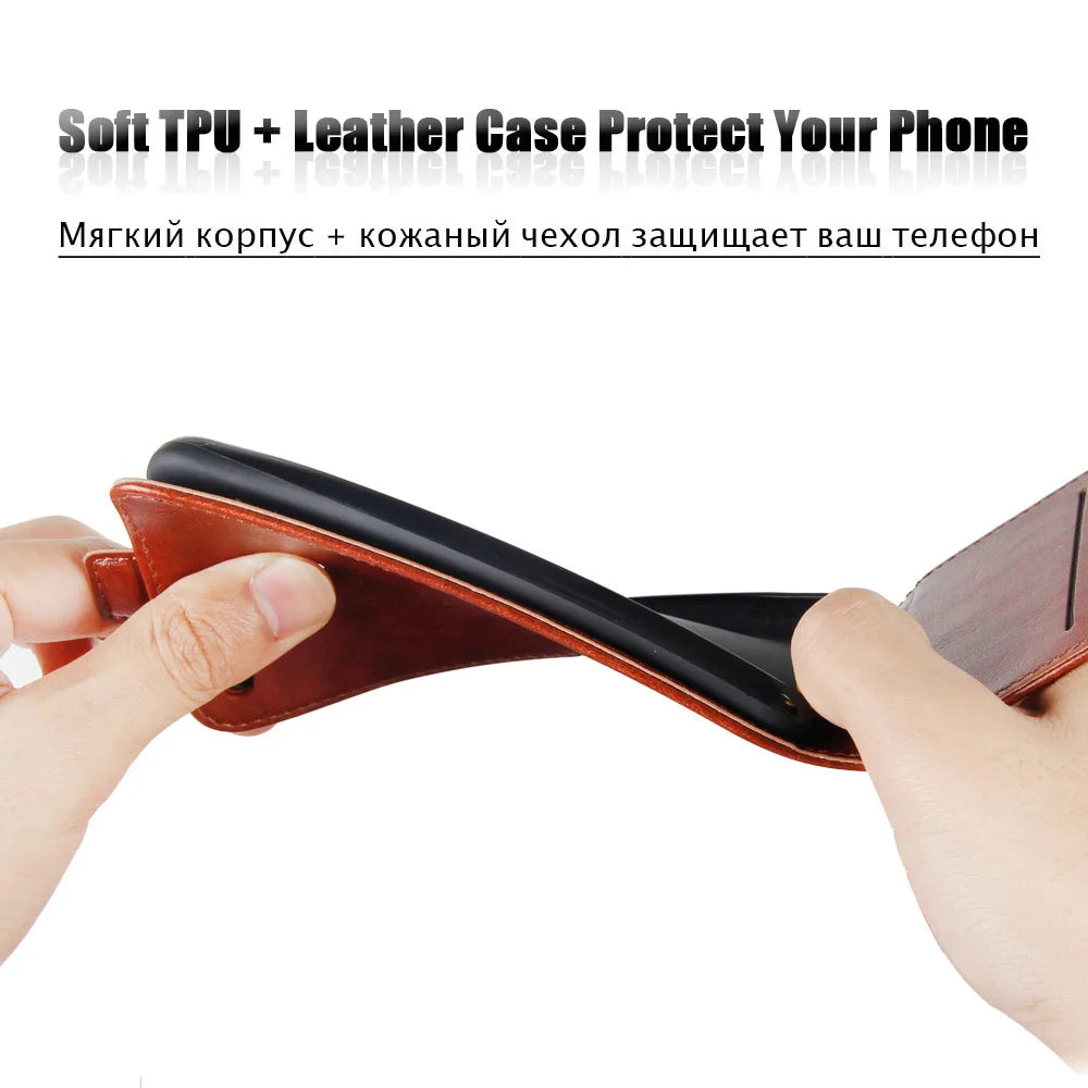 Full Protect Cover Wallet Leather Vertical Flip iPhone Case - DealJustDeal