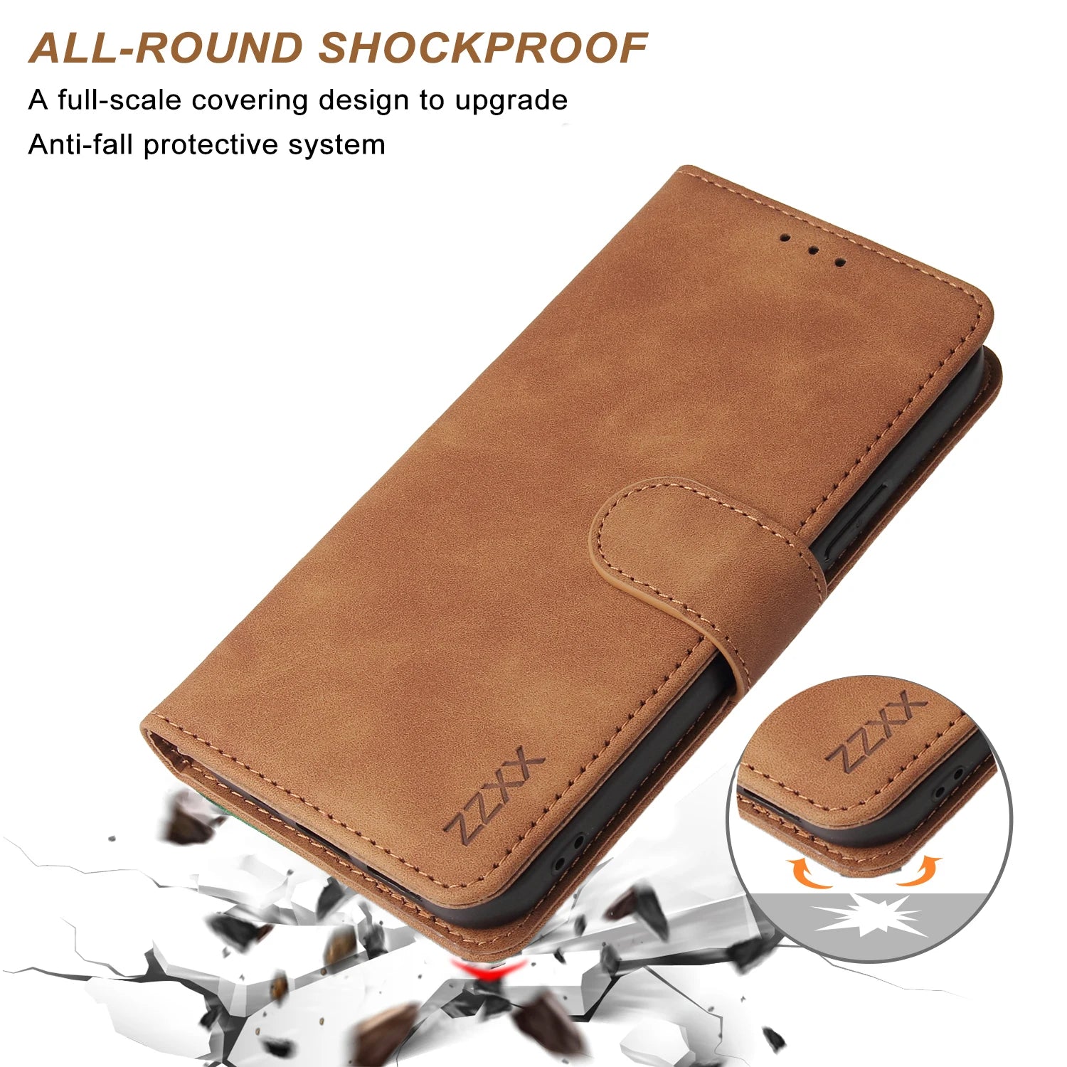 Flip Card Slot Holder Leather Wallet iPhone Case - DealJustDeal