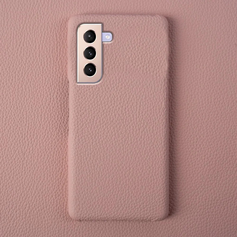 Litchi pattern Genuine Leather Galaxy S Case - DealJustDeal