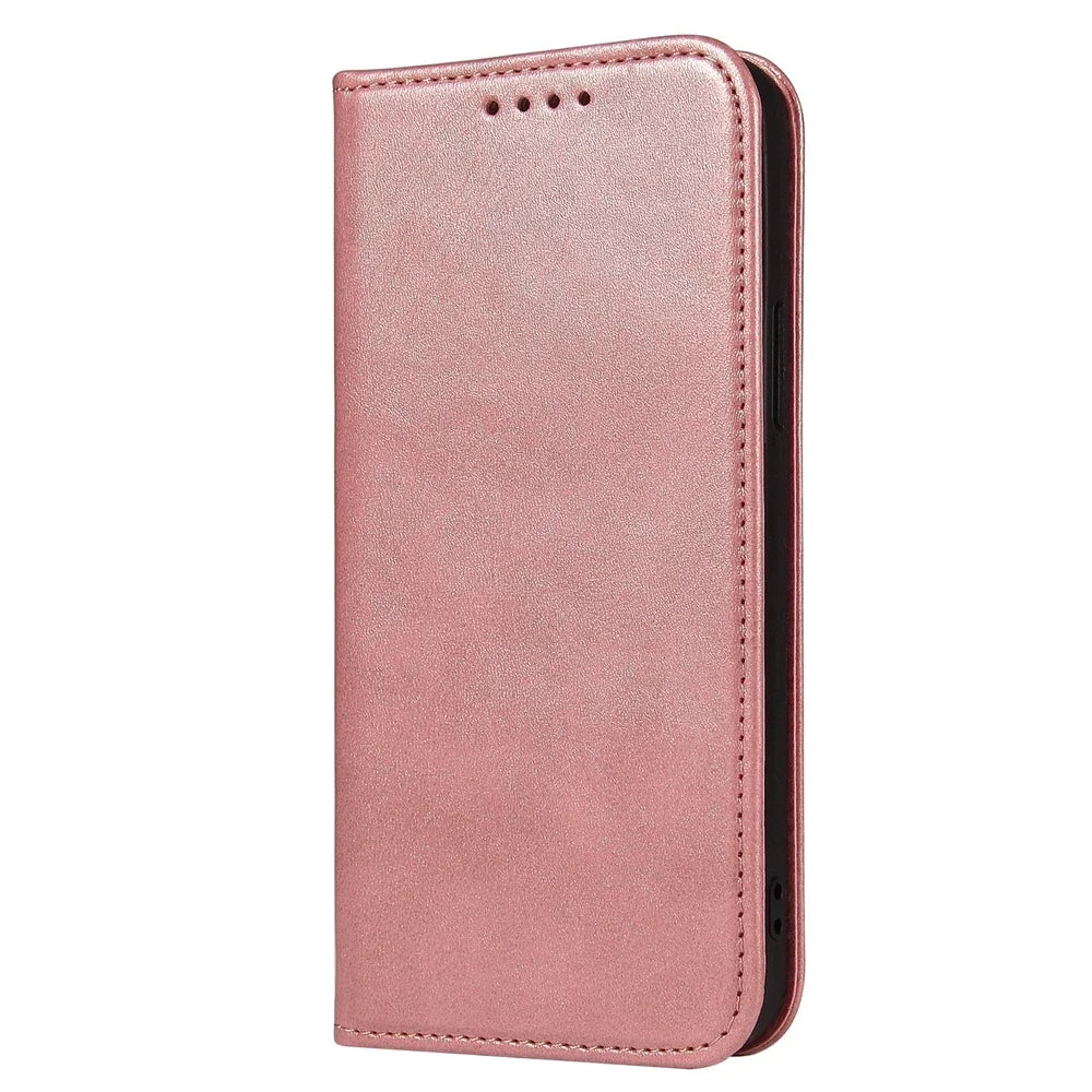 Magnetic Leather Flip iPhone Case - DealJustDeal