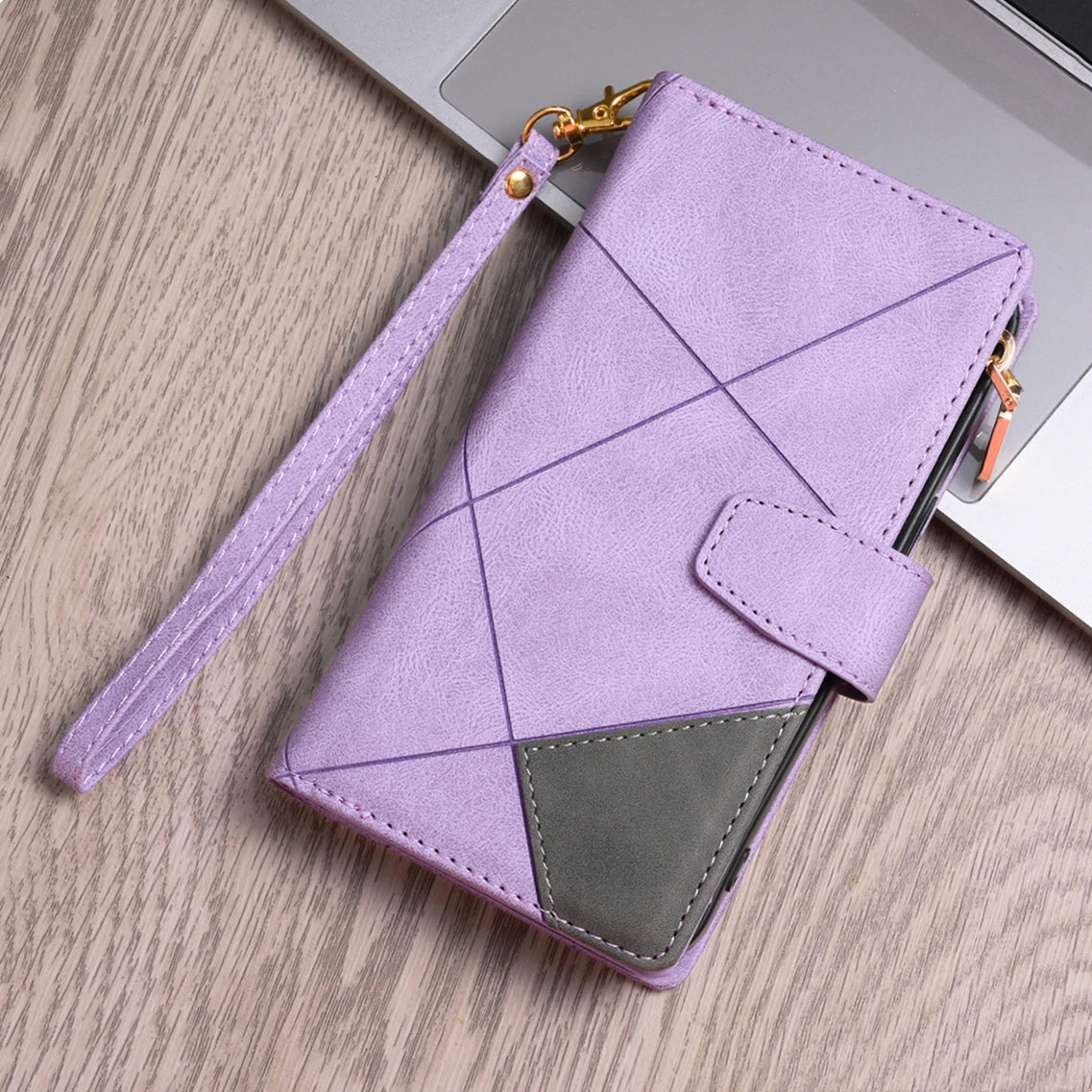 Card Slot Flip Wallet Leather Galaxy A, F, M and S Case - DealJustDeal