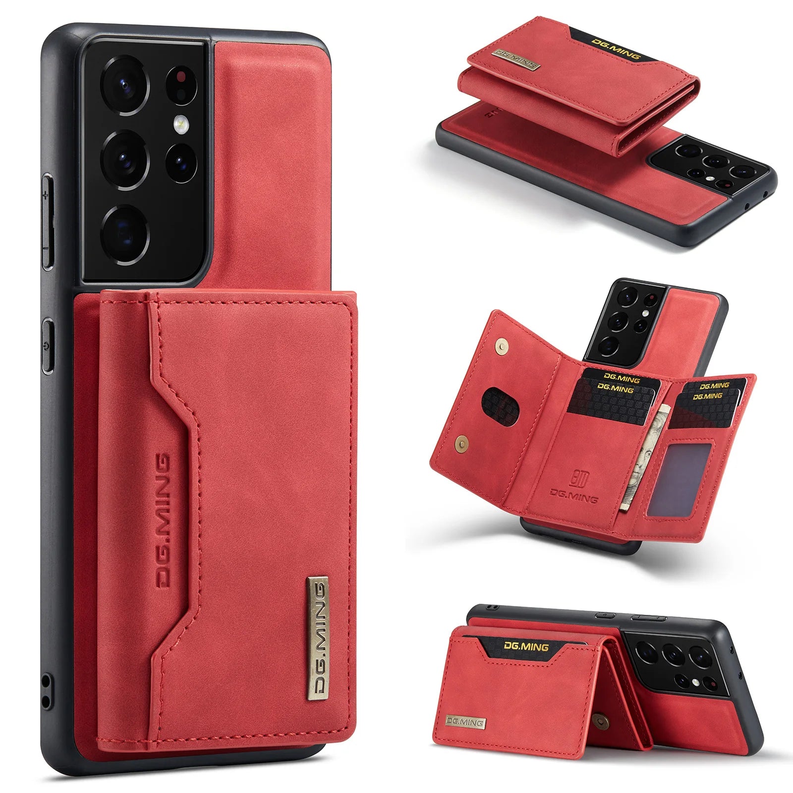 Card Holder Wallet Leather Magnetic attraction galaxy Note and S Case - DealJustDeal