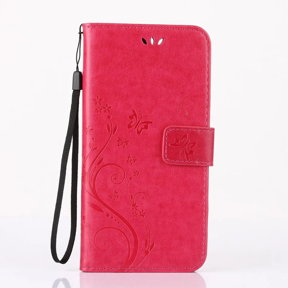 Stand Leather Flip Wallet iPhone Case - DealJustDeal