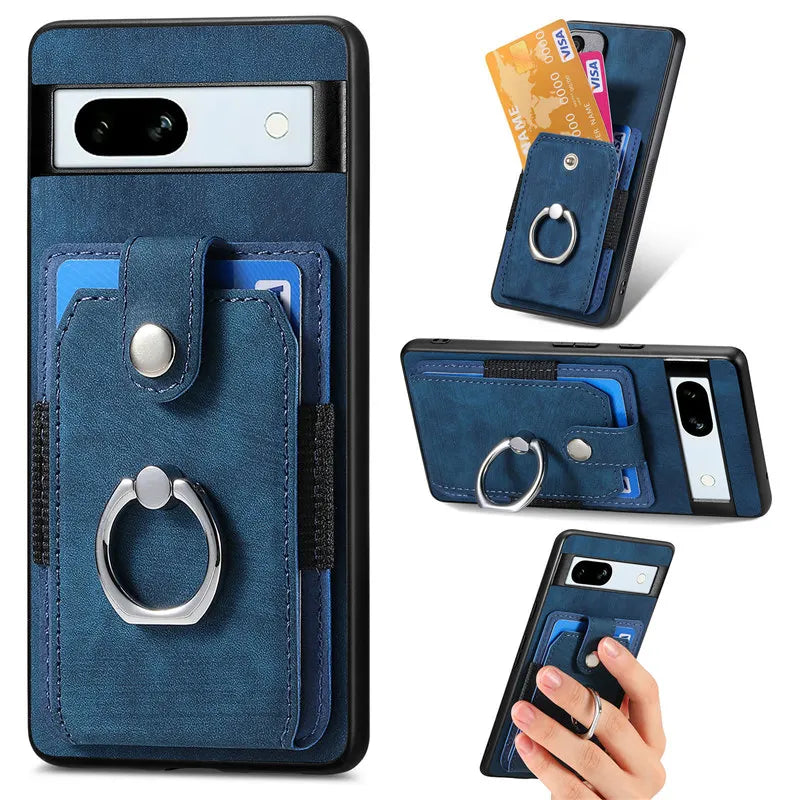 Magnetic Car Holder Wallet Leather Google Case - DealJustDeal