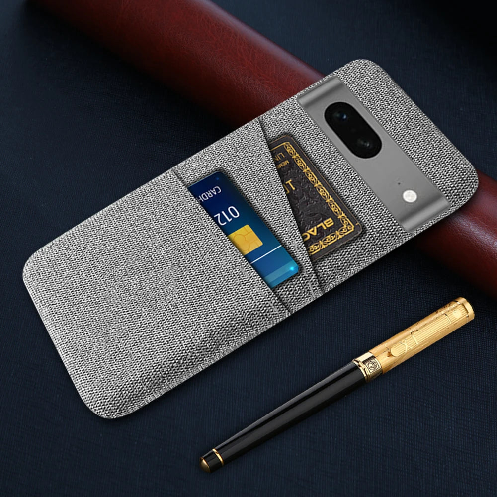 Dual Card Fabric Cloth Google Case - DealJustDeal