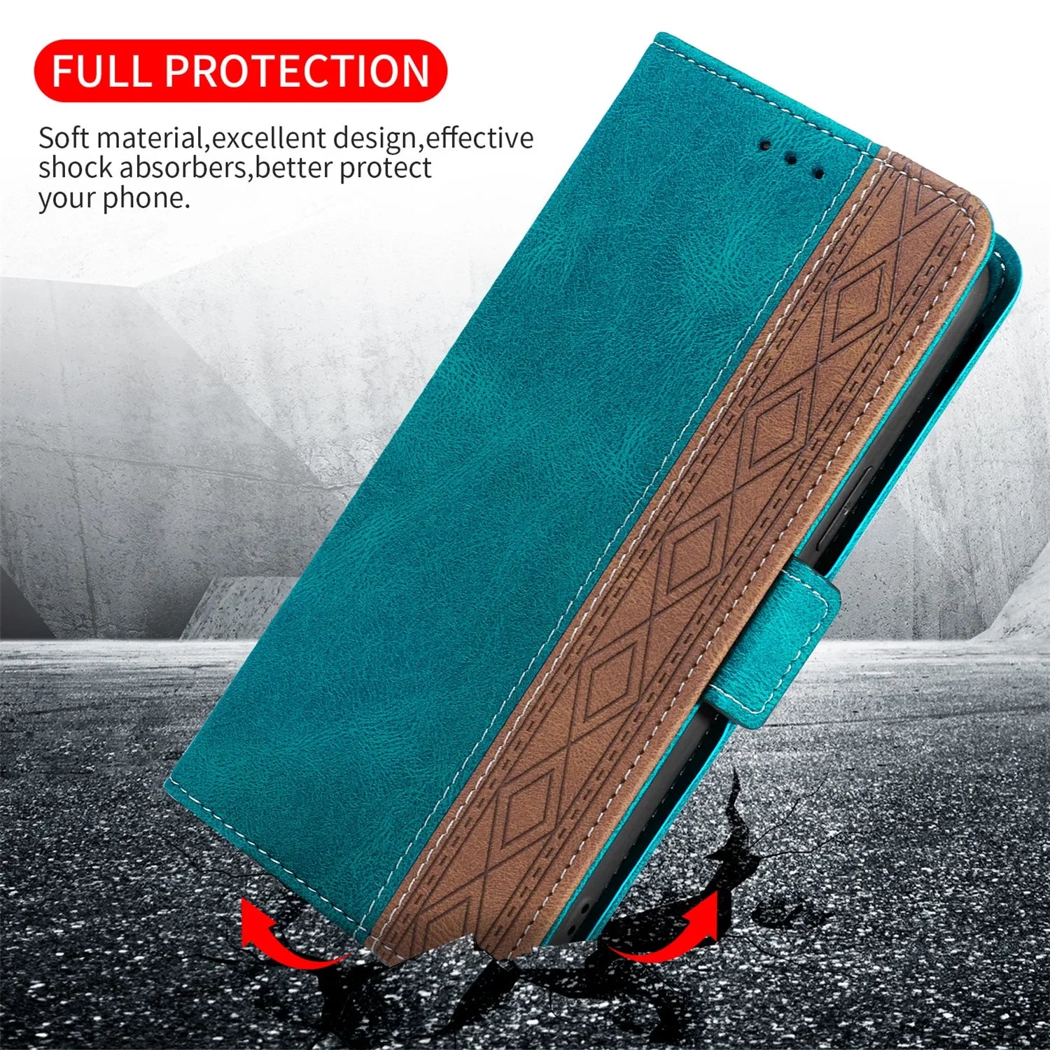 Magnetic Flip Card Slots Leather Wallet Google Case - DealJustDeal