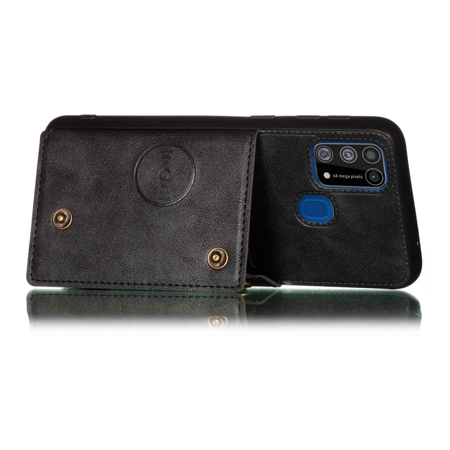 Magnetic Wallet Card Holder Galaxy F and M Case - DealJustDeal