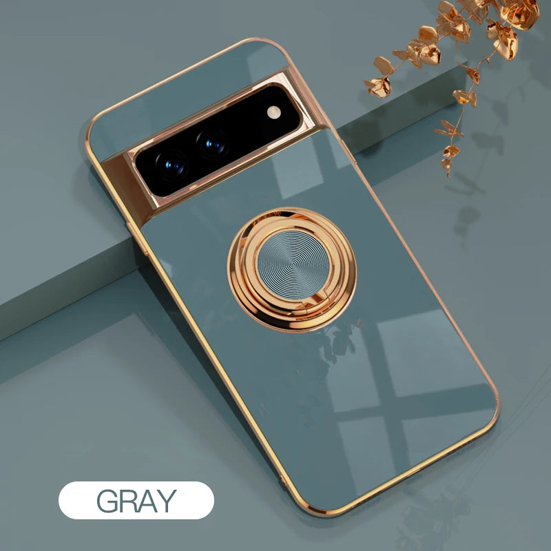 Electroplated Magnetic Google Cover With Ring Lens Protective Shell - DealJustDeal